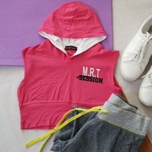 💗💞Maritime Pink crop top hoddie